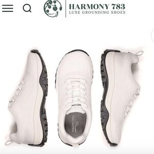 Harmony 783 White Fabric with Silver Accent Unisex M/12M W13.5 Size